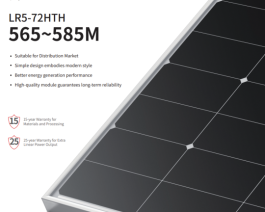 Tấm Pin NLMT LONGI LR5-72HTH 565~585W