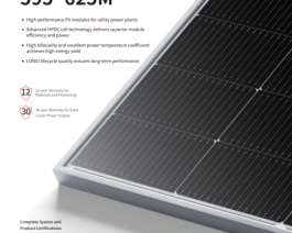 Tấm Pin NLMT LONGI HI-MO 7 LR8-66HGD 615M